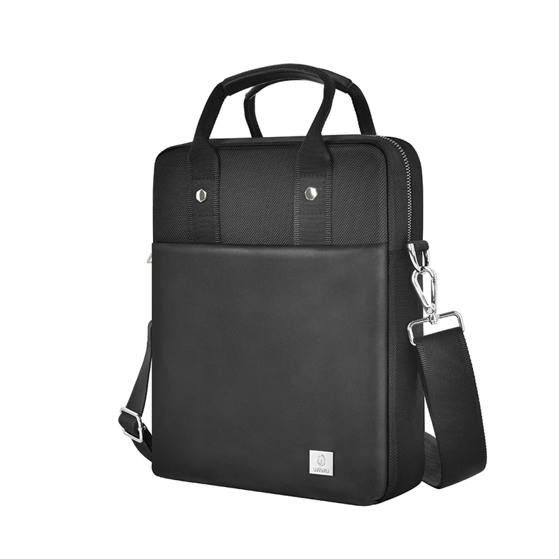 Túi lớp dọc WiWU Hali cho MacBook Air Pro 13 14 inch Da Polyester chống thấm nước Da PU Business Briefcase Máy tính bảng Máy tính xách tay Túi đựng cho iPad Pro 11 Air 4 5 Hộp đựng túi nhiều túi