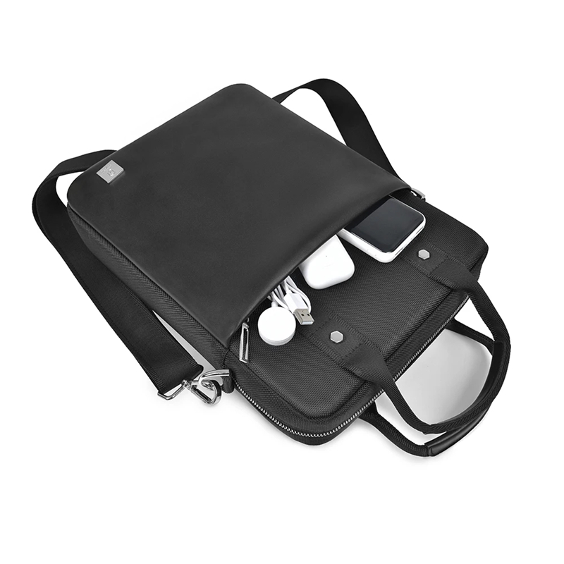 Túi lớp dọc WiWU Hali cho MacBook Air Pro 13 14 inch Da Polyester chống thấm nước Da PU Business Briefcase Máy tính bảng Máy tính xách tay Túi đựng cho iPad Pro 11 Air 4 5 Hộp đựng túi nhiều túi