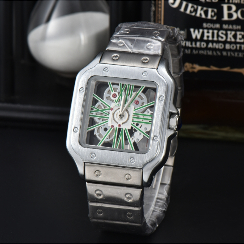 Đồng Hồ Thạch Anh Thụy Sĩ cartier cartier santos series Cho Nam