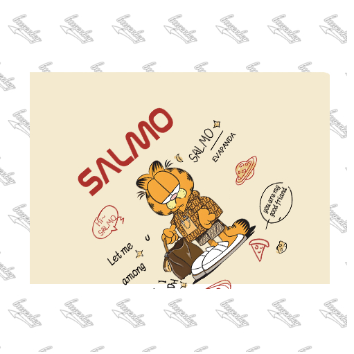 Áo sweater nam màu kem BEEYANBUY áo nỉ tay dài thời trang in hình Garfield unisex 100% cotton-Y0520