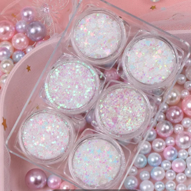 Gel Sequin Hình Ngôi Sao Lấp Lánh Trang Điểm Mắt Ngày Thiếu Nhi