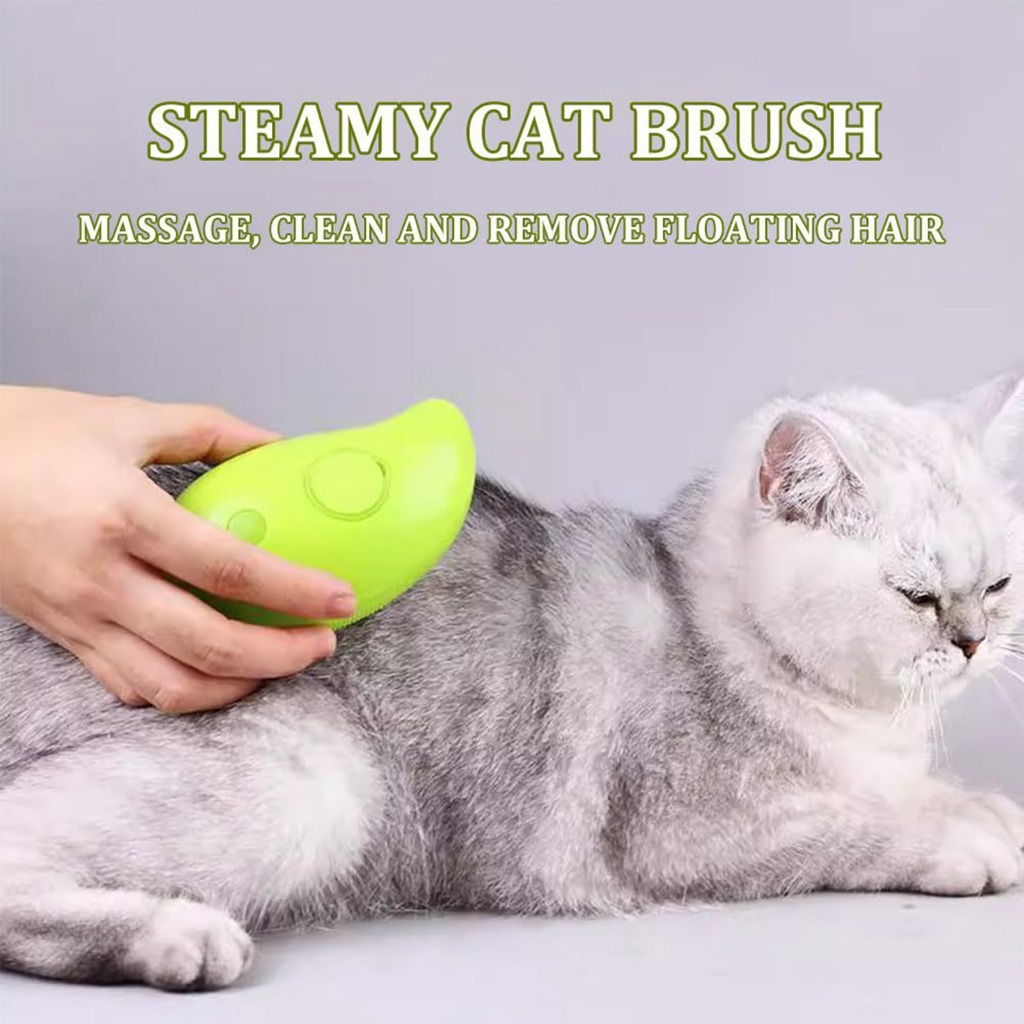 Bàn Chải Hơi Nước 3 Trong 1 Làm Sạch Lông Mèo Phù Hợp Cho Thú Cưng