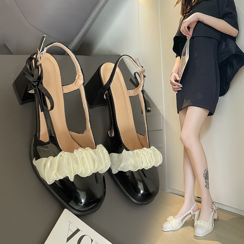 giày hở gót nữ Giày Sandal Cao Gót Thời Trang Xuân Hè 2023 Cho Nữ