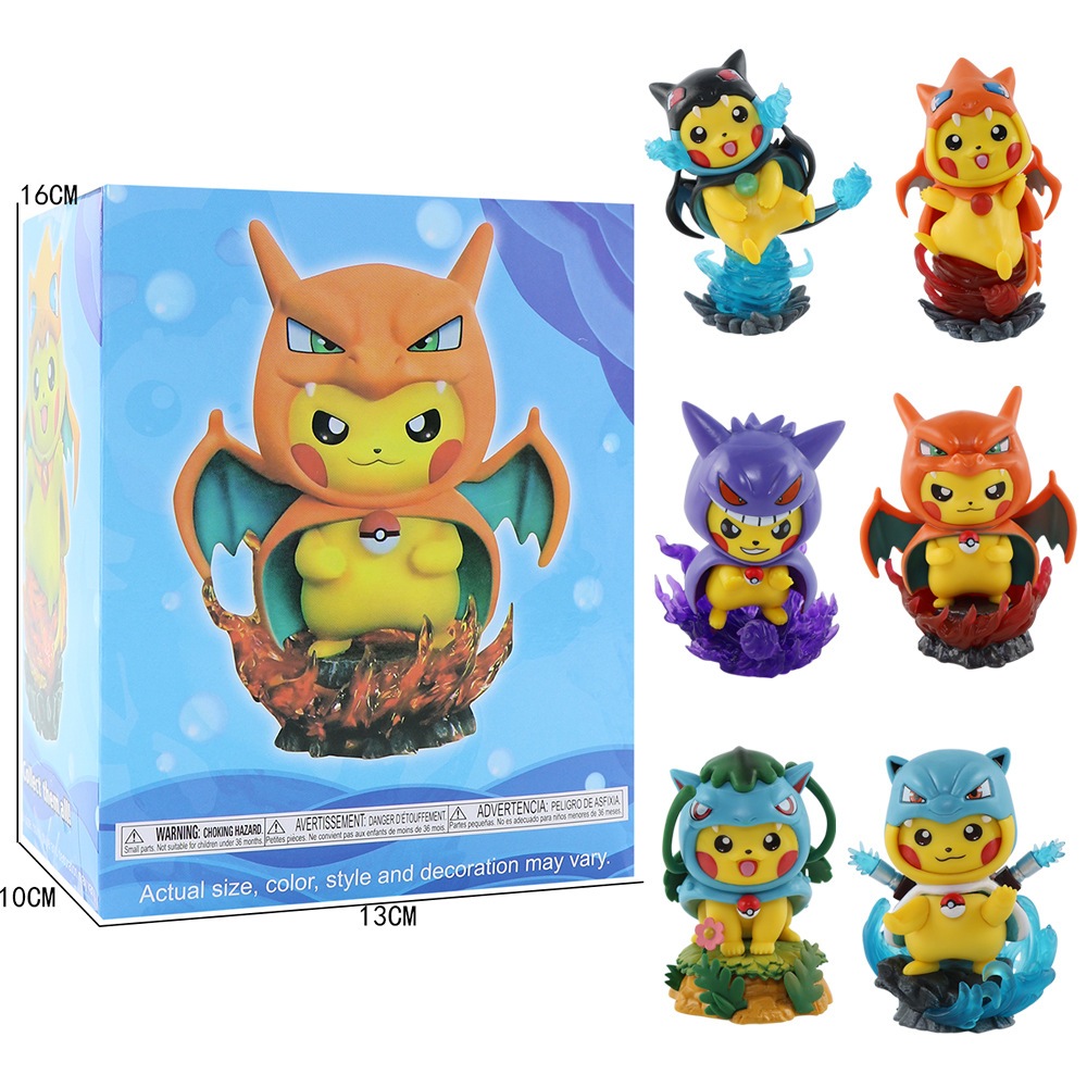 1 Mô Hình Nhân Vật Phim Hoạt Hình pokemon 12cm