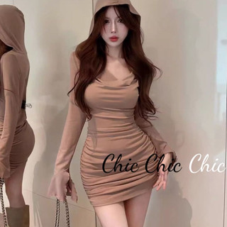 Chic Chic váy nữ Đầm Body Cho thời váy Thời trang Đơn giản Thể thao INS WLQ23B0PB8 46Z231117