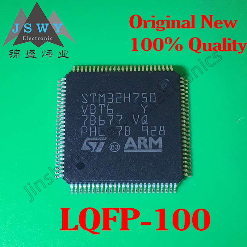 1 Gói Hiệu Suất Cao stm32h750vbt6 lqfp-100 mcu dsp dp-fpu