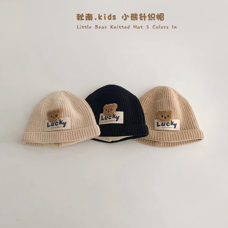 Mũ Len Thu Đông Siêu Dễ Thương Dày Dặn Giữ Ấm Cho Bé Trai Và Gái