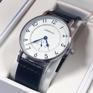Crrju Đồng Hồ quartz Siêu Mỏng Chống Thấm Nước Với Dây Đeo Da 2112 xl