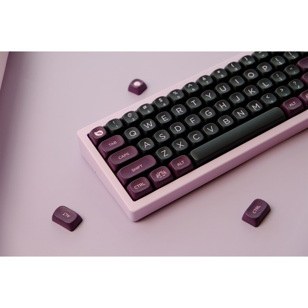 Keycaps sen đen GMK, 126 phím keycaps MOA Profile DYE-SUB Keycaps GMK cá nhân hóa cho bàn phím cơ