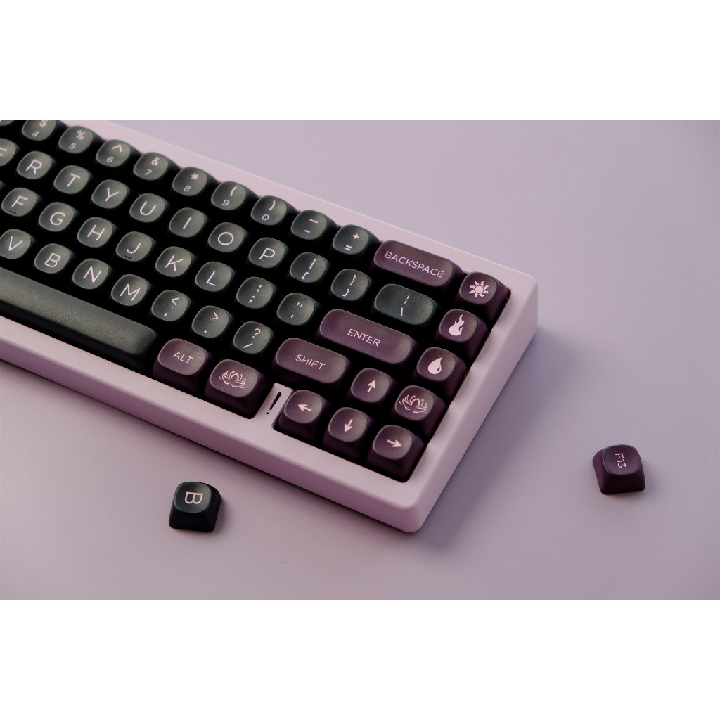Keycaps sen đen GMK, 126 phím keycaps MOA Profile DYE-SUB Keycaps GMK cá nhân hóa cho bàn phím cơ