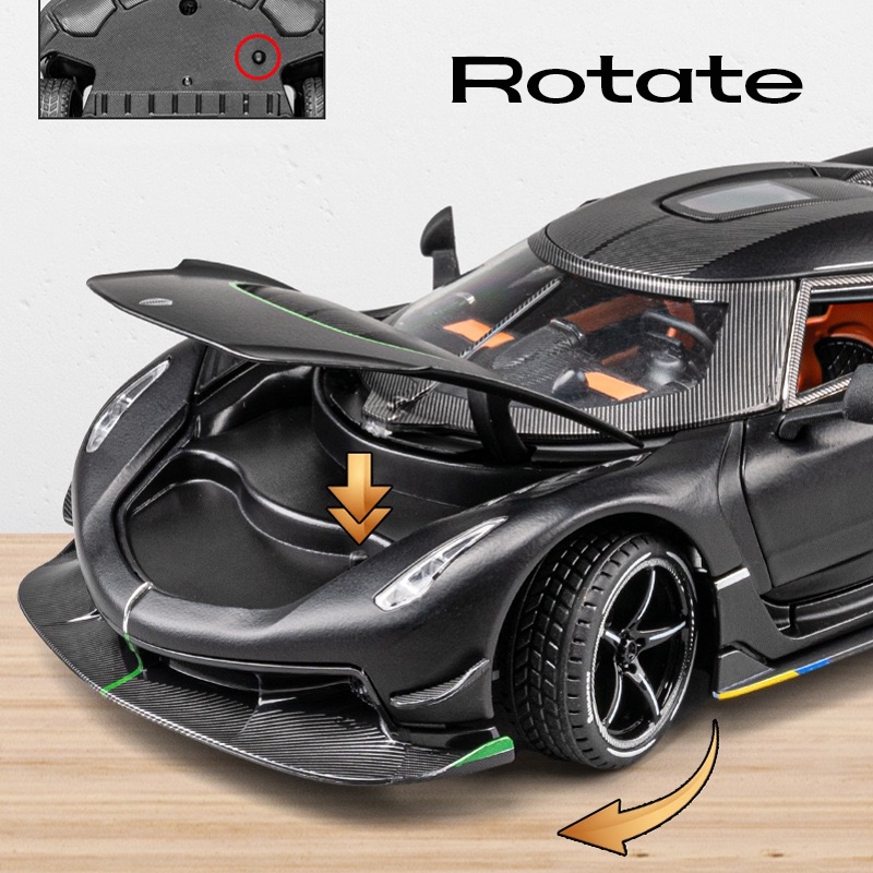Mô Hình Xe Hơi koenigsegg jesko Bằng Hợp Kim Tỉ Lệ 1: 24