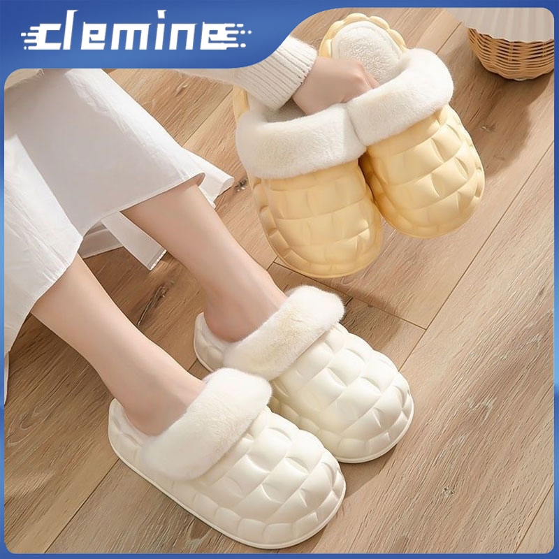 Clemine Dép Bông Đi Trong Nhà Chống Trượt Không Thấm Nước Cho Nữ