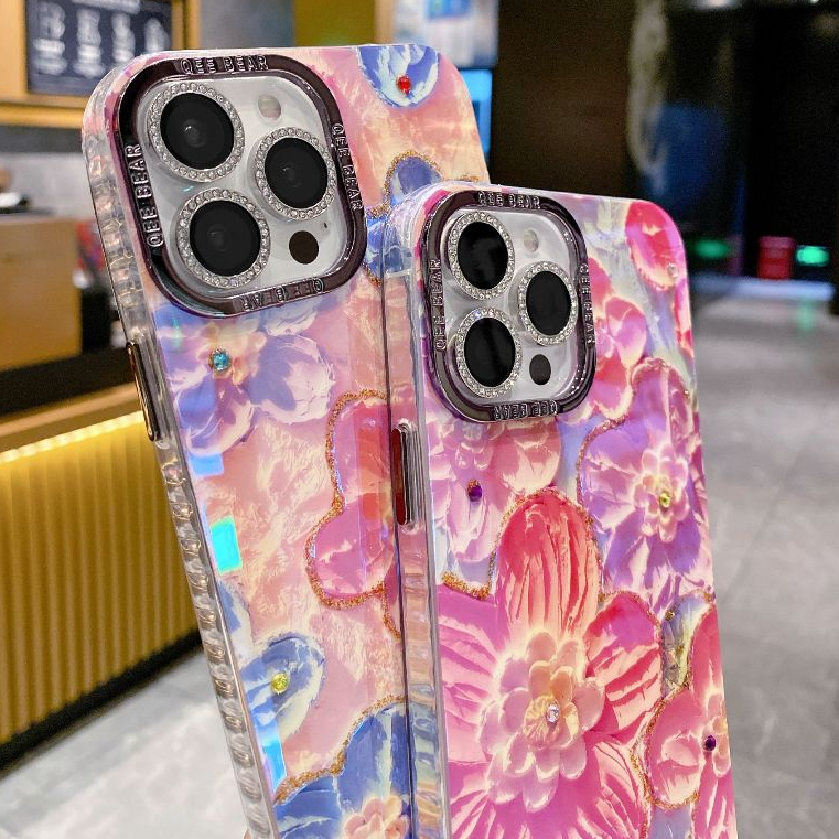 Ốp Điện Thoại Mềm Họa Tiết Hoa Phong Cách Hàn Quốc Cho iphone15promax 15 14promax 14pro soft 13promax 11 11promax 12 12promax
