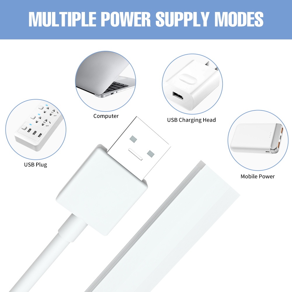 LED quét tay cảm ứng tủ ánh sáng USB cung cấp năng lượng nhà bếp phòng ngủ phòng khách trang trí ánh sáng 5V cực Dimmable Bedhead Mini Night Light