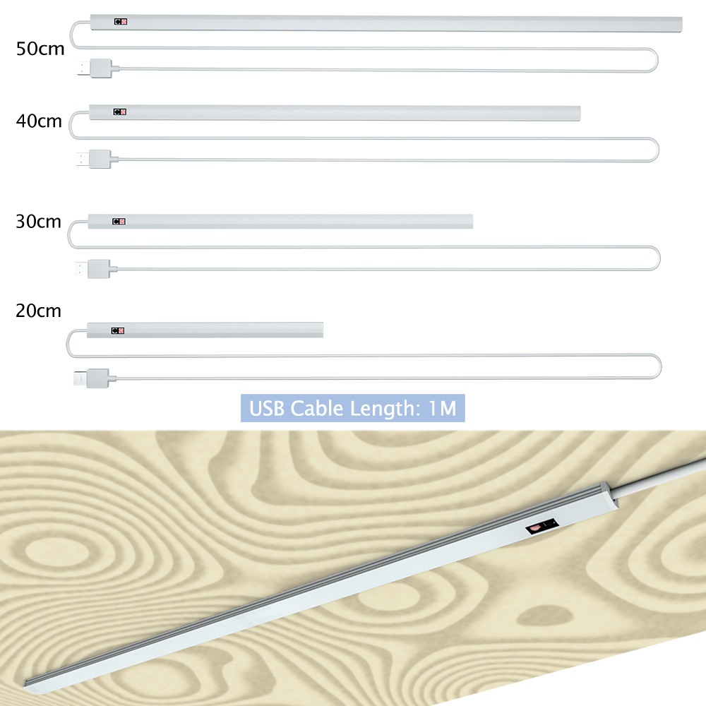 LED quét tay cảm ứng tủ ánh sáng USB cung cấp năng lượng nhà bếp phòng ngủ phòng khách trang trí ánh sáng 5V cực Dimmable Bedhead Mini Night Light