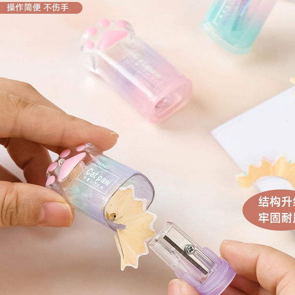 Đồ Chuốt Bút Chì Hình Bàn Chân Mèo Hoạt Hình Đa Năng Dành Cho Trẻ Em