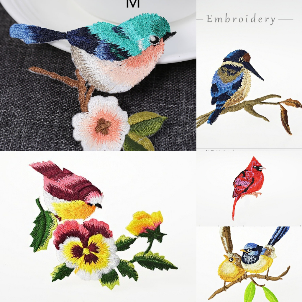 1 Miếng Vải Thêu Hình Hoa Sen Phong Cách Vintage