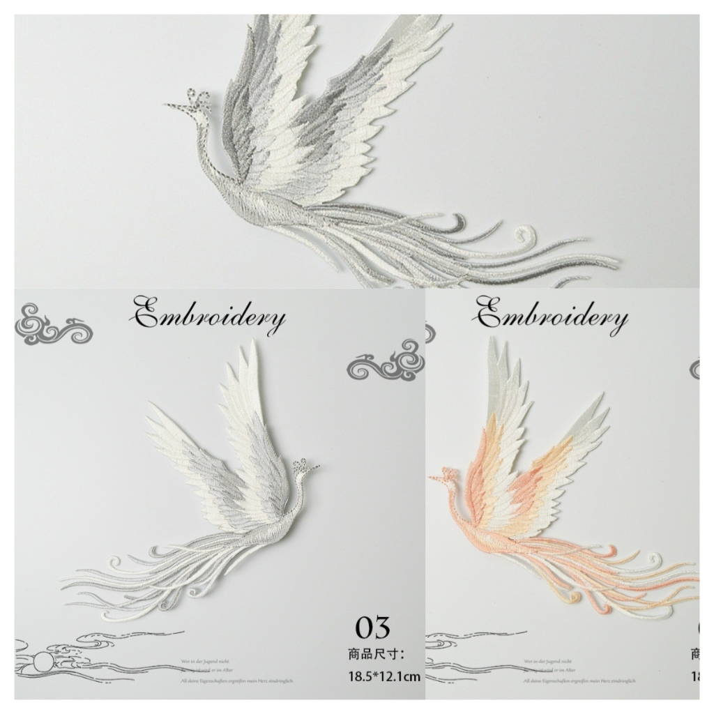 1 Miếng Vải Thêu Hình Hoa Sen Phong Cách Vintage