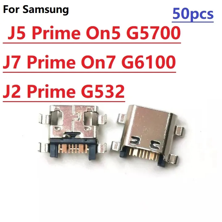 Set 5-50 Cổng Sạc Micro USB Cho Samsung Galaxy J5 Prime On5 G5700 J7 Prime On7 G6100 J2 Prime G532 G