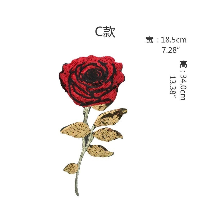 1 Miếng Vải Thêu Hình Hoa Sen Phong Cách Vintage