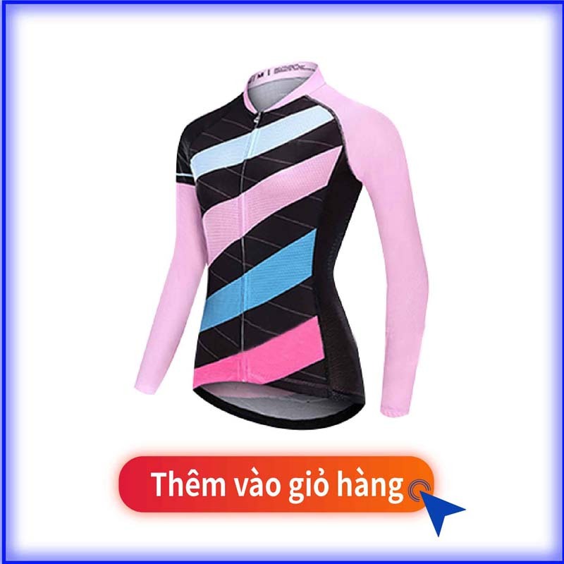 Bộ Quần Áo Chạy Xe Đạp Tay Dài Có Khóa Kéo Bộ Quần Áo Đạp Xe Dài Tay Thoáng Khí Nhanh Khô Cho Nữ​​Áo Thể Thao Đạp Xe Thoáng Khí Thời Trang Năng Động