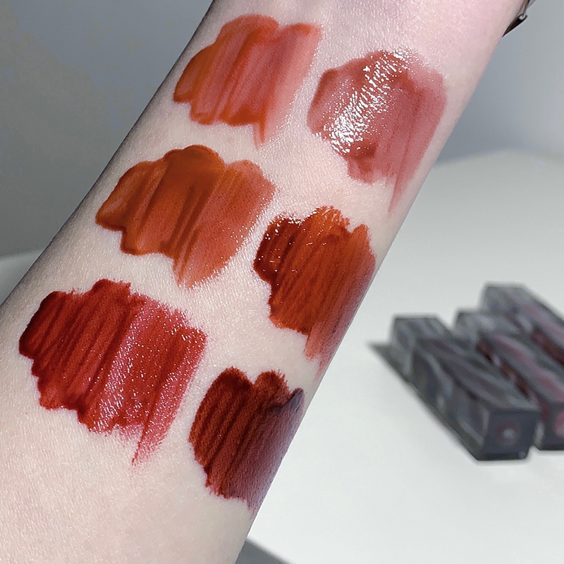 Miu💋Son Bóng SHAQINUO Dạng Lỏng Dưỡng Ẩm Màu Bóng Tráng Gương