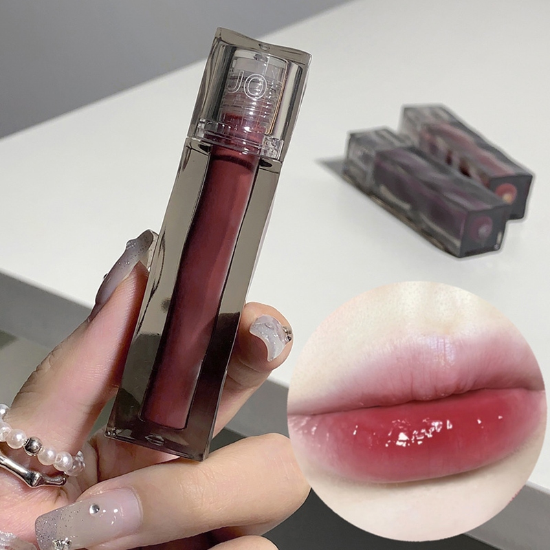 Miu💋Son Bóng SHAQINUO Dạng Lỏng Dưỡng Ẩm Màu Bóng Tráng Gương