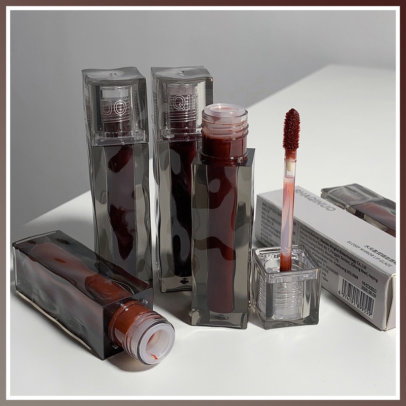 Miu💋Son Bóng SHAQINUO Dạng Lỏng Dưỡng Ẩm Màu Bóng Tráng Gương