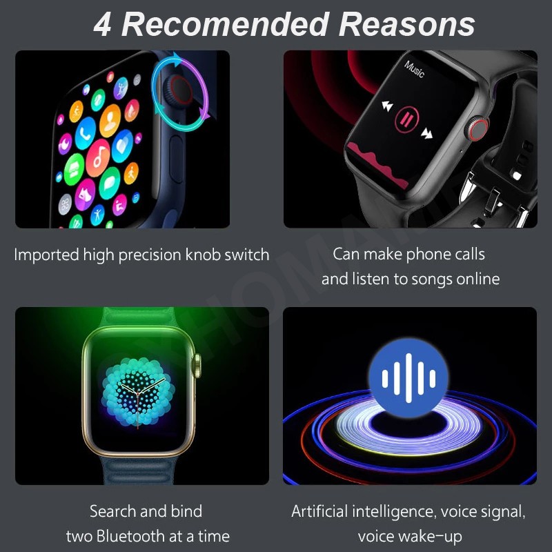 Đồng Hồ Thông Minh Chống Thấm Nước Màn Hình Cảm Ứng bluetooth Cho i8 pro max series 8