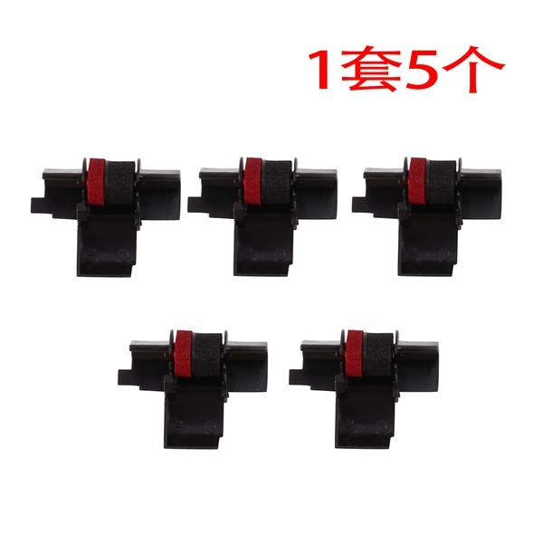 IR-40T (5 Gói) Máy Tính Tương Thích Máy In Ruy Băng Con Lăn Mực - Đen & Đỏ