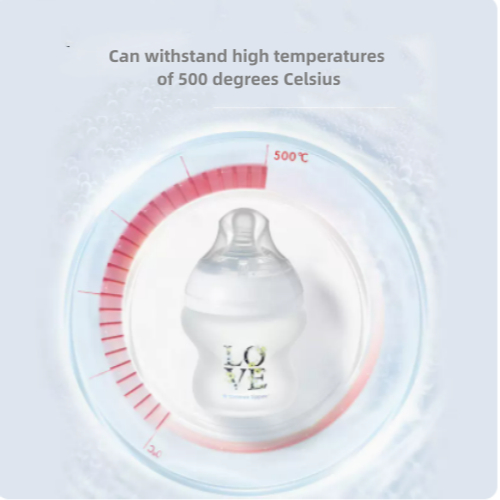 TOMMEE TIPPEE Tommee Bình Sữa Thủy Tinh Tráng Silicon Tự Nhiên Dung Tích 150ml / 250ml