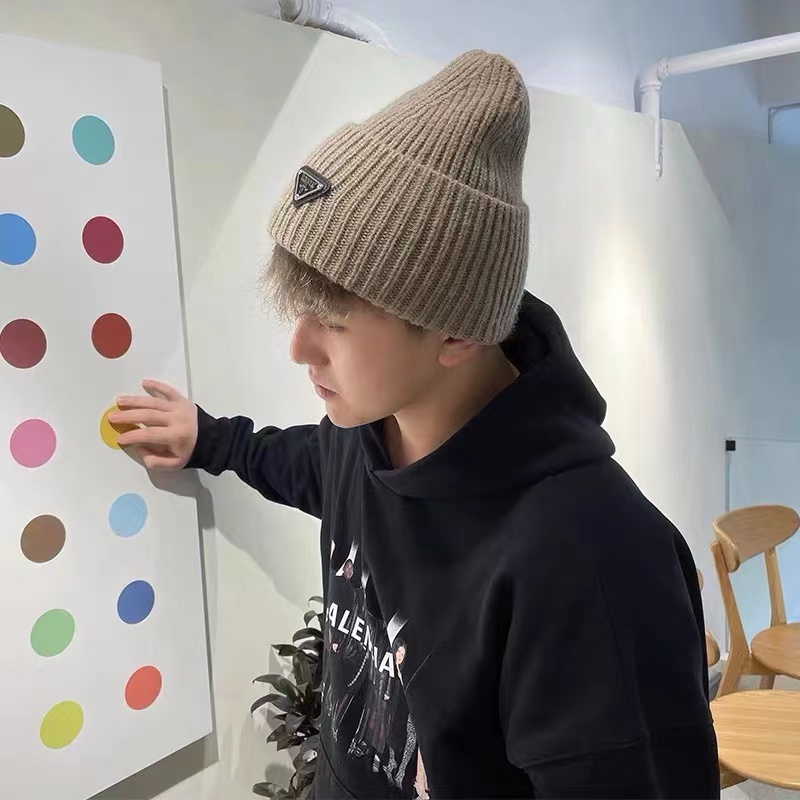 Pra Mũ beanie Dệt Kim Thời Trang Cho Nam Nữ