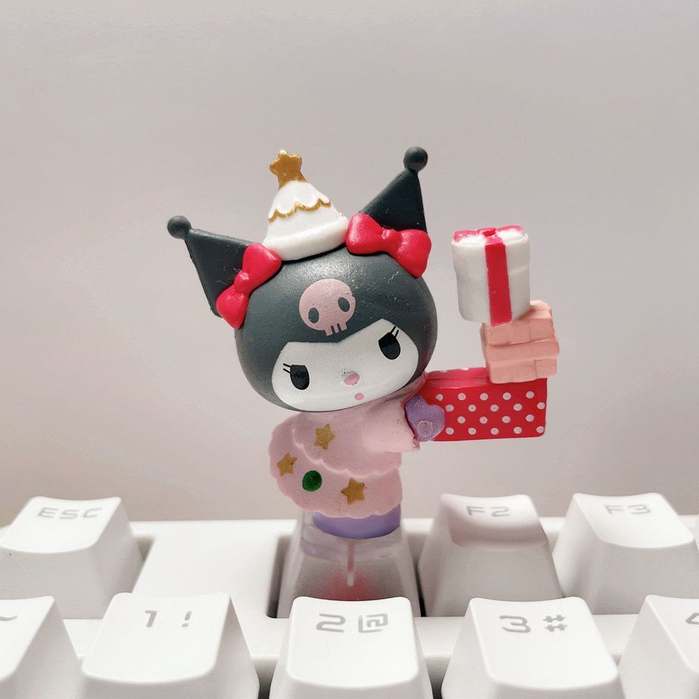 Mới Bàn Phím Cơ Kuromi yugui Họa Tiết Giáng Sinh Dễ Thương