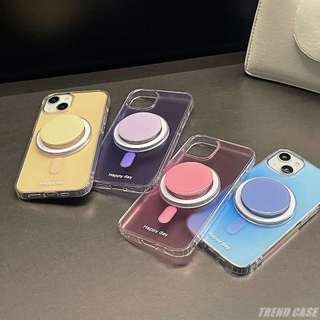 Sang Trọng Ốp Điện Thoại acrylic Mềm Chống Sốc Có Giá Đỡ Từ Tính Cho iphone 15 14 13 12 11 pro max