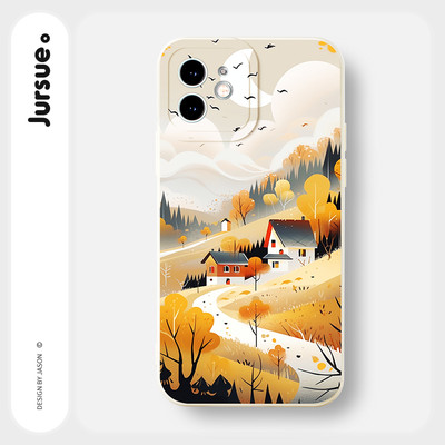 Ốp lưng JURSUE chống sốc mềm dễ thương đẹp độc lạ Cho iPhone 17 15 14 13 12 11 Pro Max SE 2020 X XR XS 8 7 ip 6S 6 Plus XYY4330