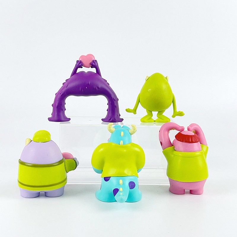 DISNEY Bộ 5 Mô Hình Nhân Vật Phim Hoạt Hình Monster university 5-7cm