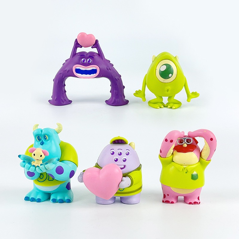 DISNEY Bộ 5 Mô Hình Nhân Vật Phim Hoạt Hình Monster university 5-7cm