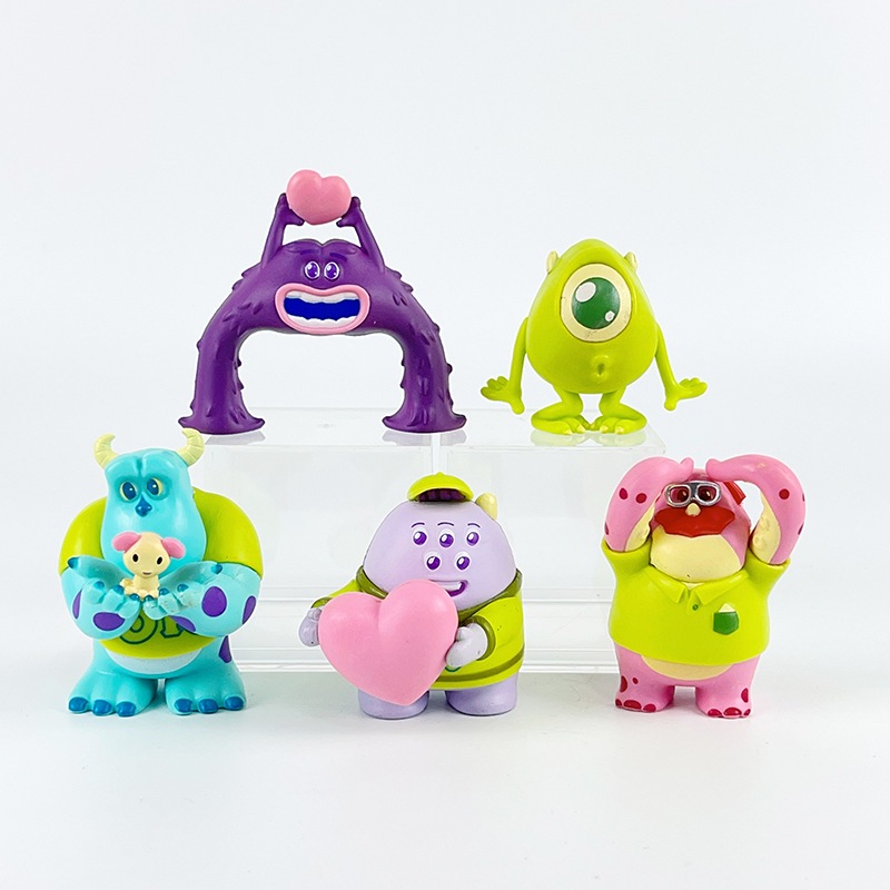 DISNEY Bộ 5 Mô Hình Nhân Vật Phim Hoạt Hình Monster university 5-7cm
