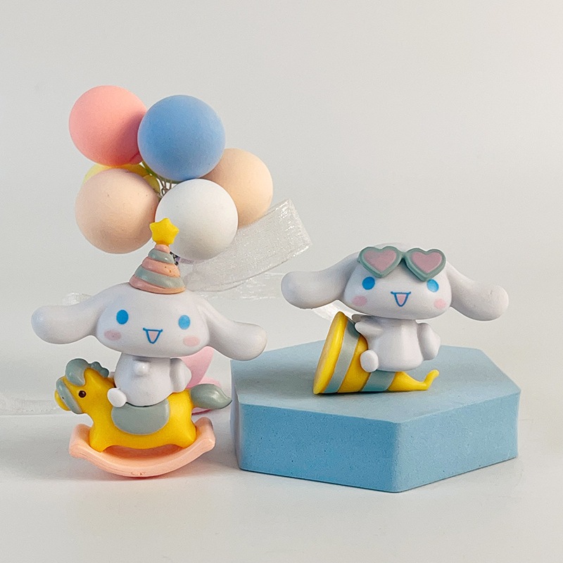Set 6 Mô Hình Mô Phỏng Nhân Vật Hoạt Hình sanrio Nhật Bản 4-7cm