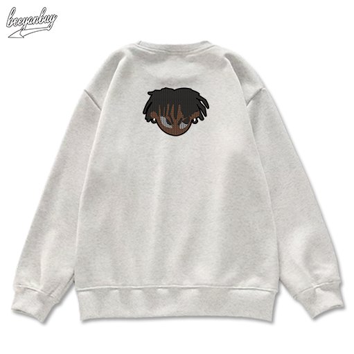 Áo sweater nam xám BEEYANBUY áo nỉ tay dài boy phố in hình idile dreadlock unisex 100% cotton-Y0231