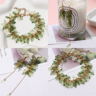 Set 10 Mặt Vòng cổ Hình Chiếc Lá Bằng acrylic Dùng Làm Trang Sức diy