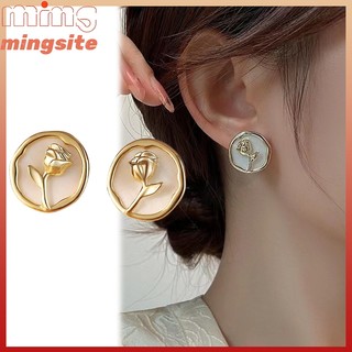 Bông tai hoa tulip thiết kế retro làm quà tặng cho phụ nữ mới ở Việt Nam