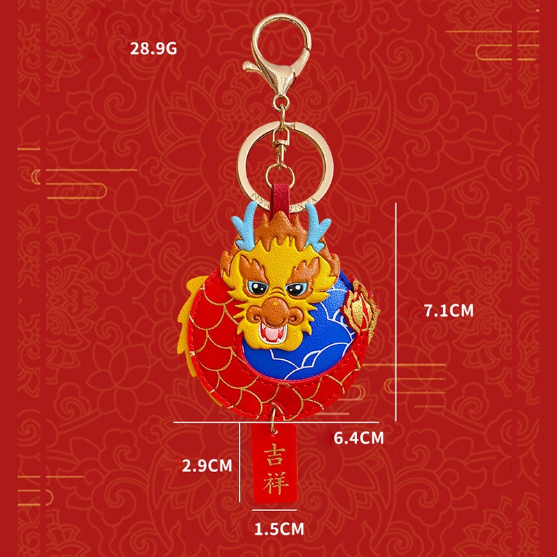 Móc Khóa Da Hình Rồng Năm Mới