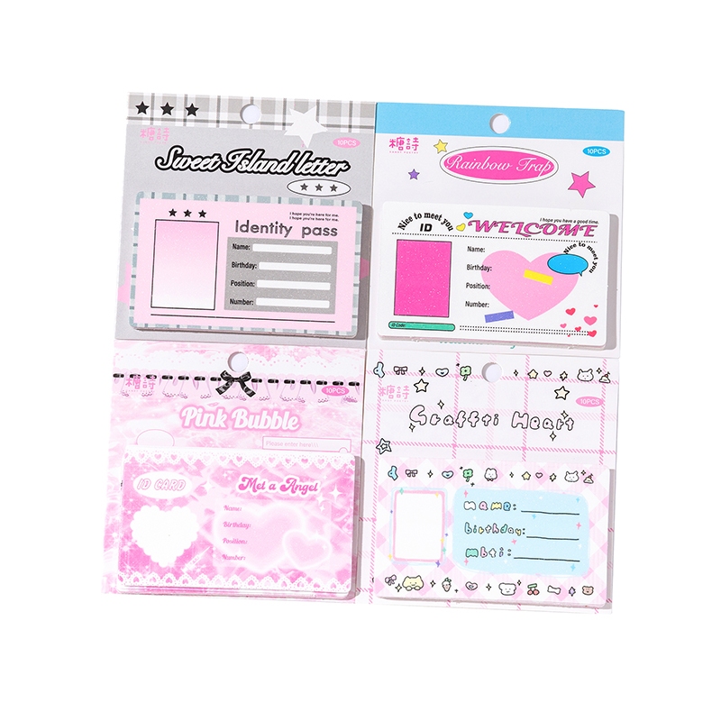 Mr. Paper  5sheet Dán nhãn +sheet Giấy dán/túi Thẻ Gu cass Han hệ Dễ thương kiểu ins Sáng tạo tài khoản Thẻ ghép ảnh CAM thông tin DIY