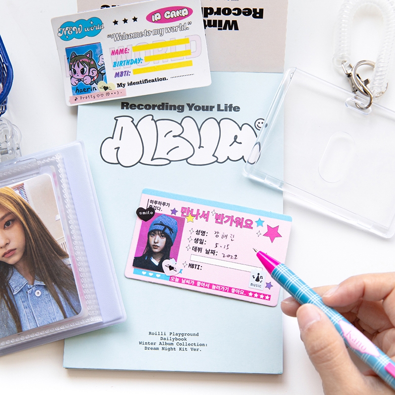 Mr. Paper  5sheet Dán nhãn +sheet Giấy dán/túi Thẻ Gu cass Han hệ Dễ thương kiểu ins Sáng tạo tài khoản Thẻ ghép ảnh CAM thông tin DIY