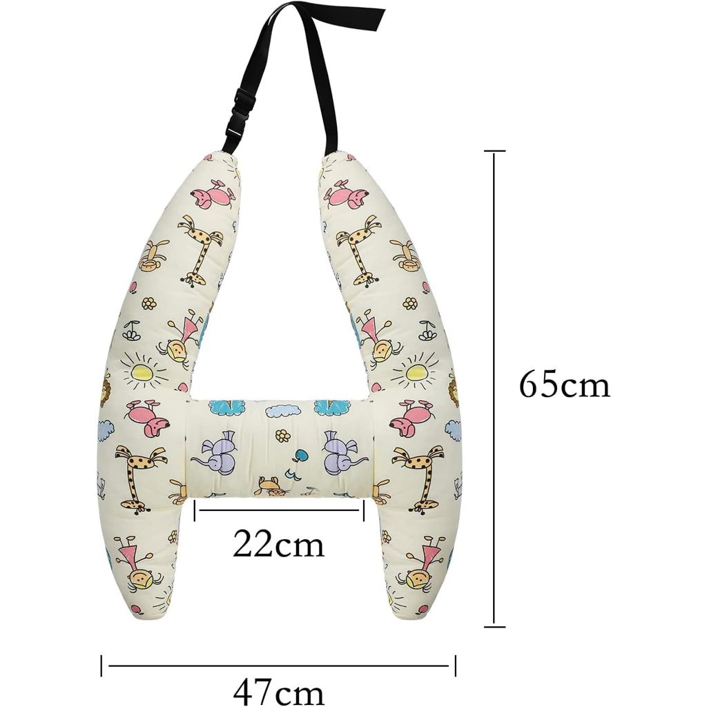 Mới Gối Ngủ Hình Chữ h Đỡ Đầu Và Cánh Tay Khi Đi Xe Hơi Dành Cho Trẻ Em Và Người Lớn