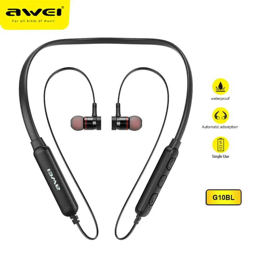 Tai Nghe bluetooth awei g10bl Đeo Cổ Âm Thanh Siêu Trầm Có Micro