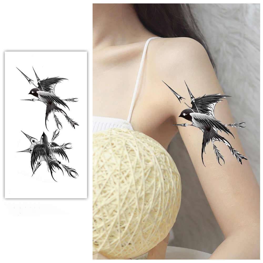 JOJO COCO Hình Xăm Dán Chống Thấm Nước Không Phản Quang Hình Động Vật Và Cây Cối