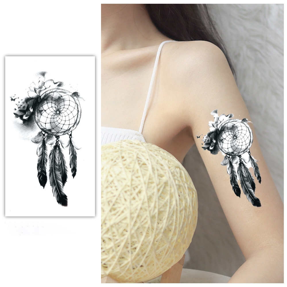 Ahellogirl Hình Xăm Dán Chống Thấm Nước Không Phản Quang Hình Động Vật Và Cây Cối Tươi Mới