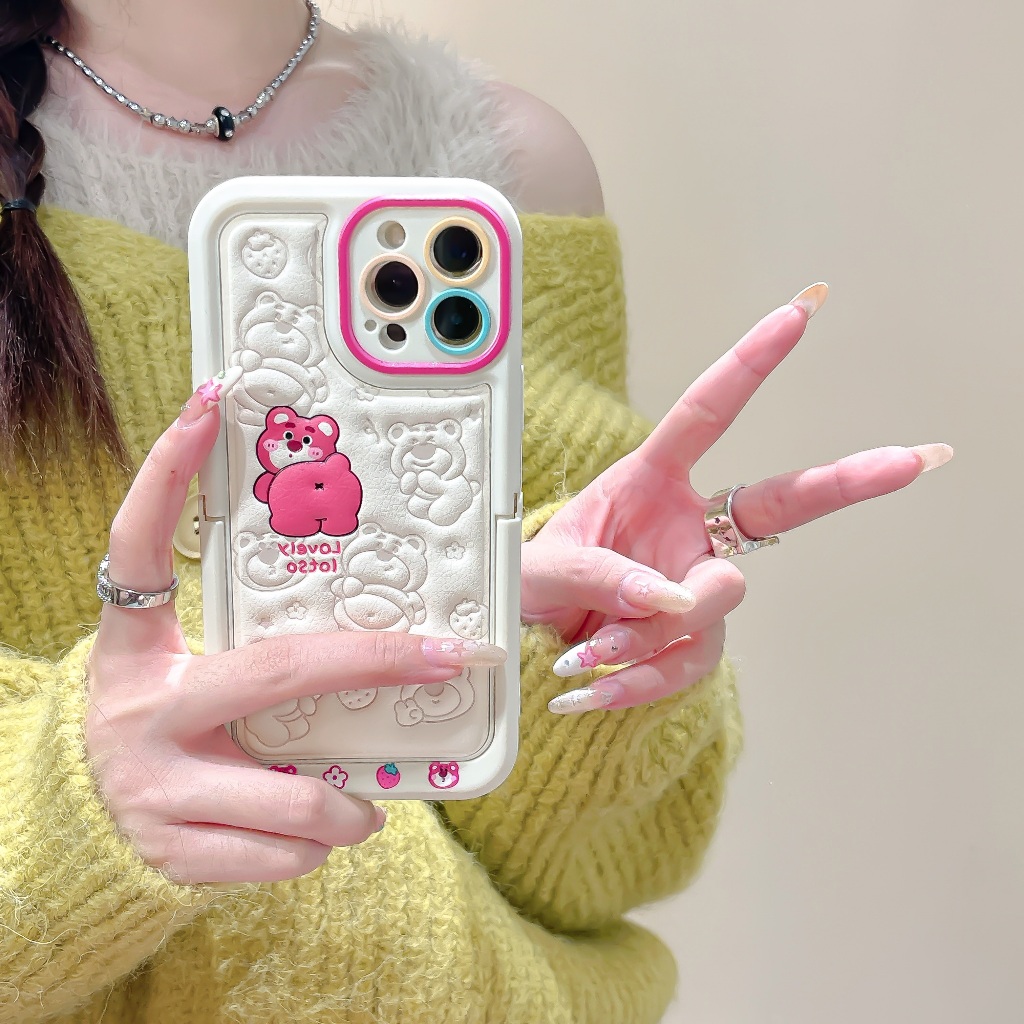 Hoạt Hình Ốp Điện Thoại Tpu In Hình winnie the pooh Có Giá Đỡ Ẩn Cho iphone 15 14 13 11 12 promax